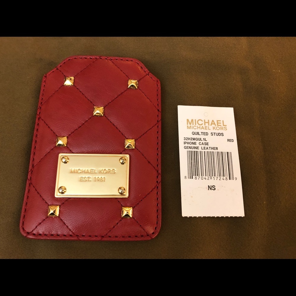 Michael Kors red case / card holder
